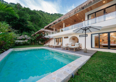 Villa Svara Amed - Swimming Pool - Tropical Hills - Evening Light